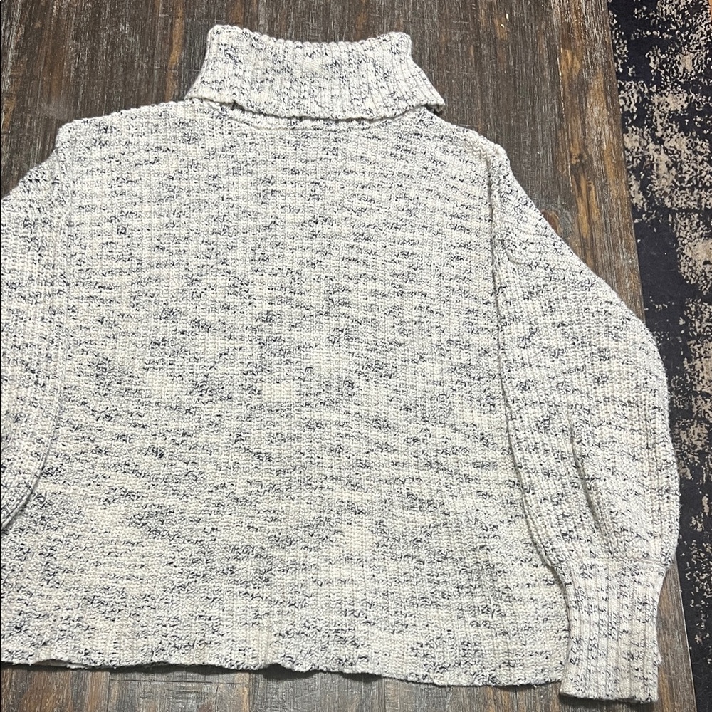 Offline by Aerie Cowl Neck Sweater - Gray 100% Cotton - Oversized